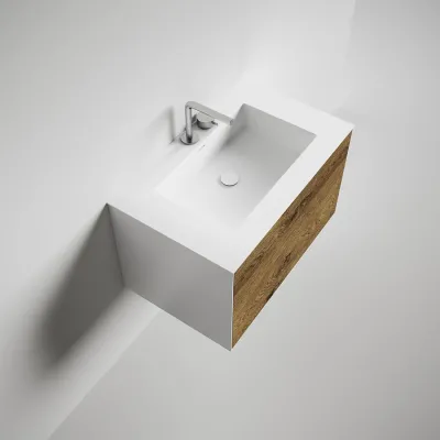 Copenhagen Chic 80 - Mathvid Corian® med rå vill eik