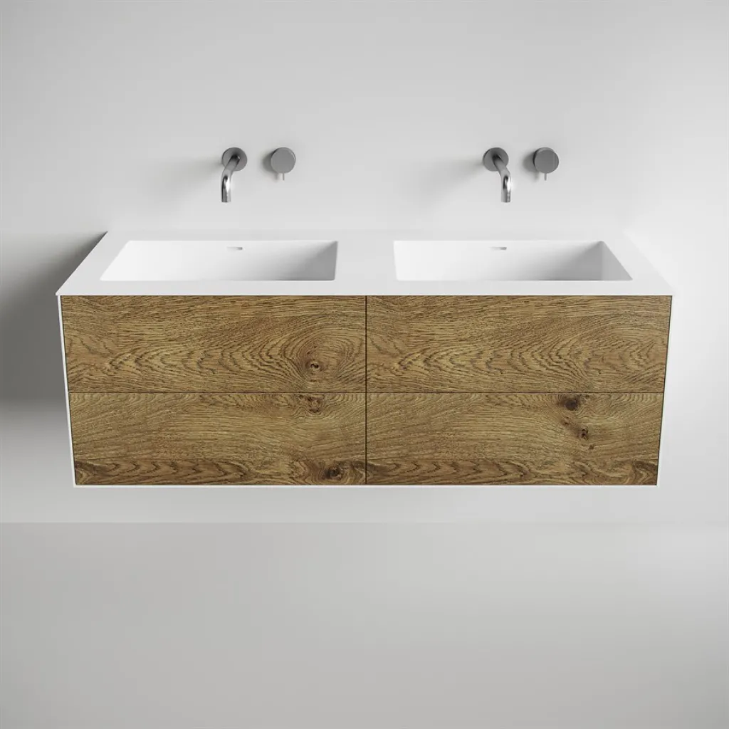 Copenhagen Chic 140D - Mathvid Corian® med rå vill eik