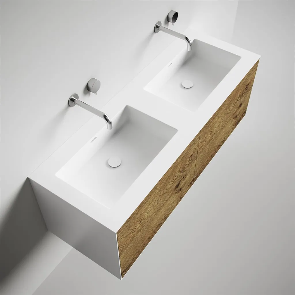 Copenhagen Chic 140D - Mathvid Corian® med rå vill eik