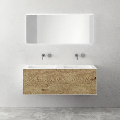 Copenhagen Chic 140D - Mathvid Corian® med rå vill eik
