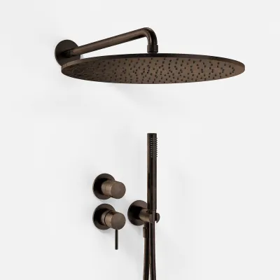 Semplice SBR901 S13 - Rain DeLuxe Ø40, Vegg, Polert Messing