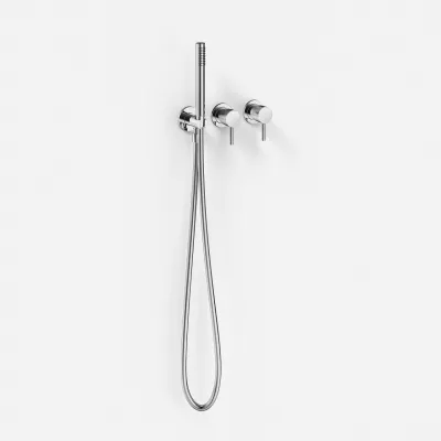 Semplice SBR801 S13 - Dusjsett Ø40 cm, Vegg, Krom 