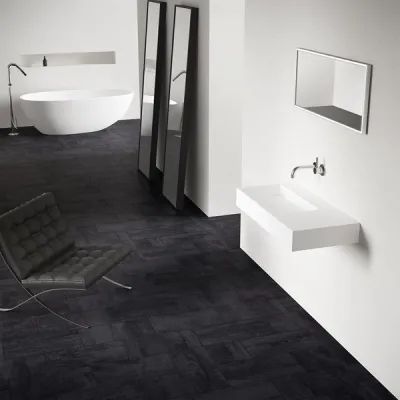 Kubo 90L - 90x40 Servant, matt hvit SolidTec®