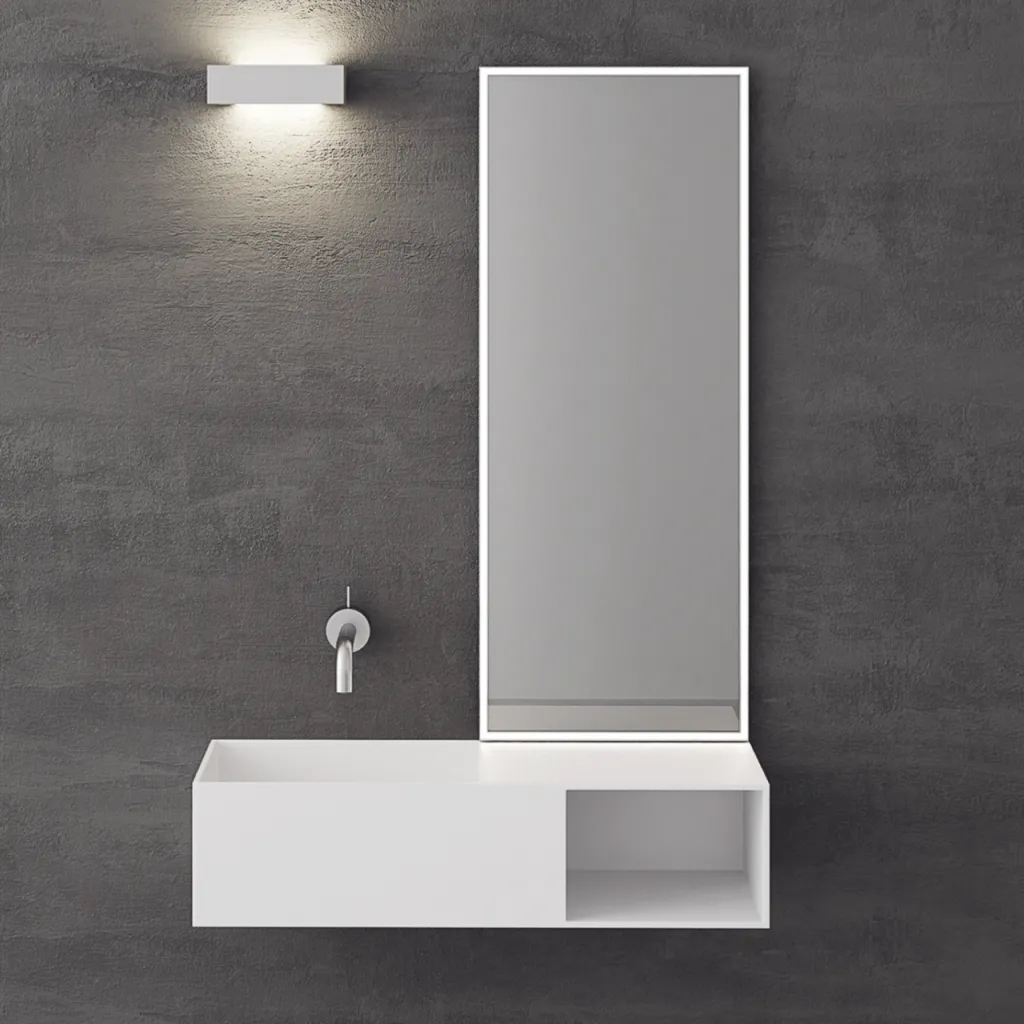 Boxo 80L - 80x35 Vask til venstre SolidTec®