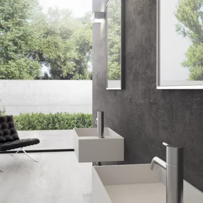 Kubo 50SL - 50x30, Vask venstre Matt Hvit SolidTec®