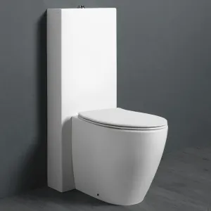 Spazio LFT09 - Gulvstående toalett, hvit porselen