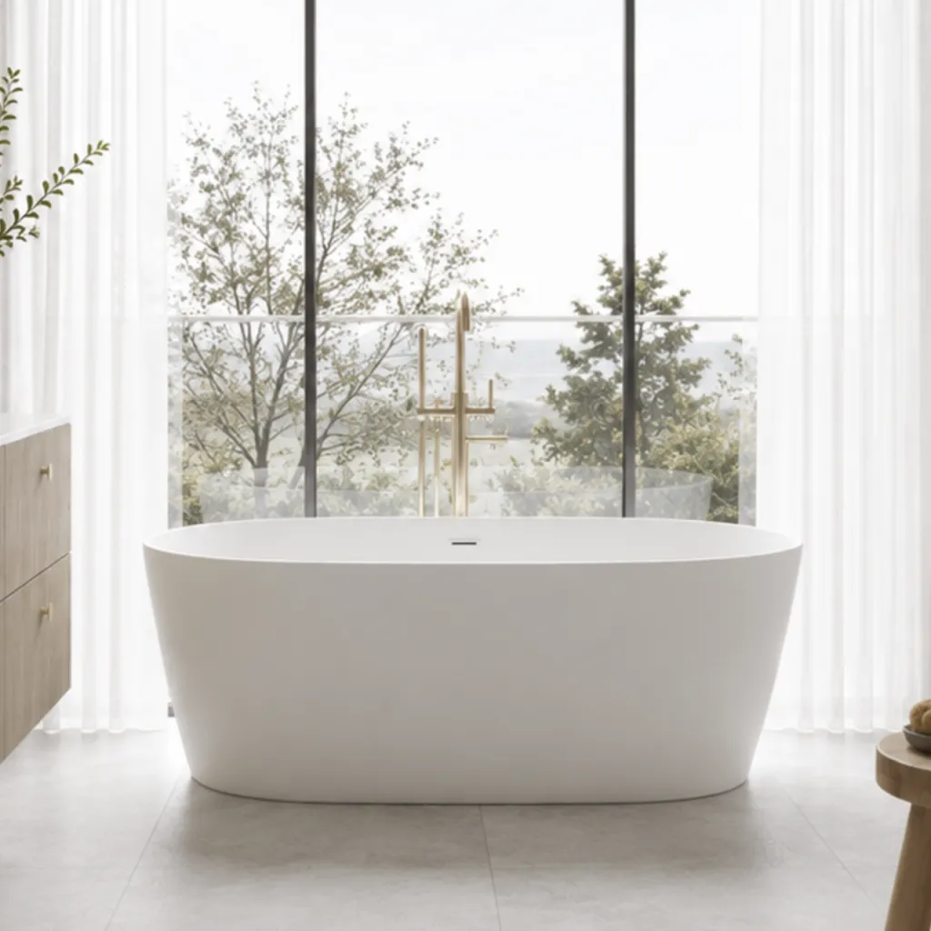 Milano Cello 165 - Badekar 165x72 cm, Blank Hvit