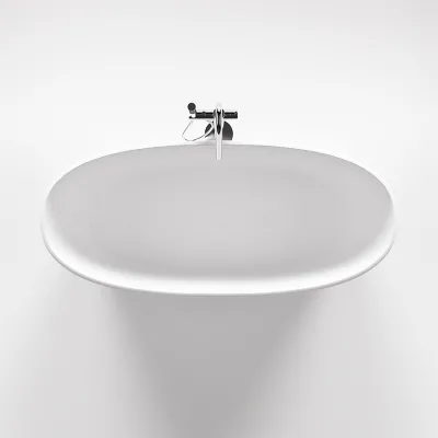 Casa 158 - Badekar 158 x 70, Solid Matt Hvit SolidTec®