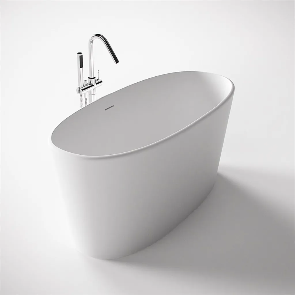 Casa 158 - Badekar 158 x 70, Solid Matt Hvit SolidTec®