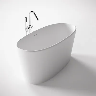 Casa 158 - Badekar 158 x 70, Solid Matt Hvit SolidTec®