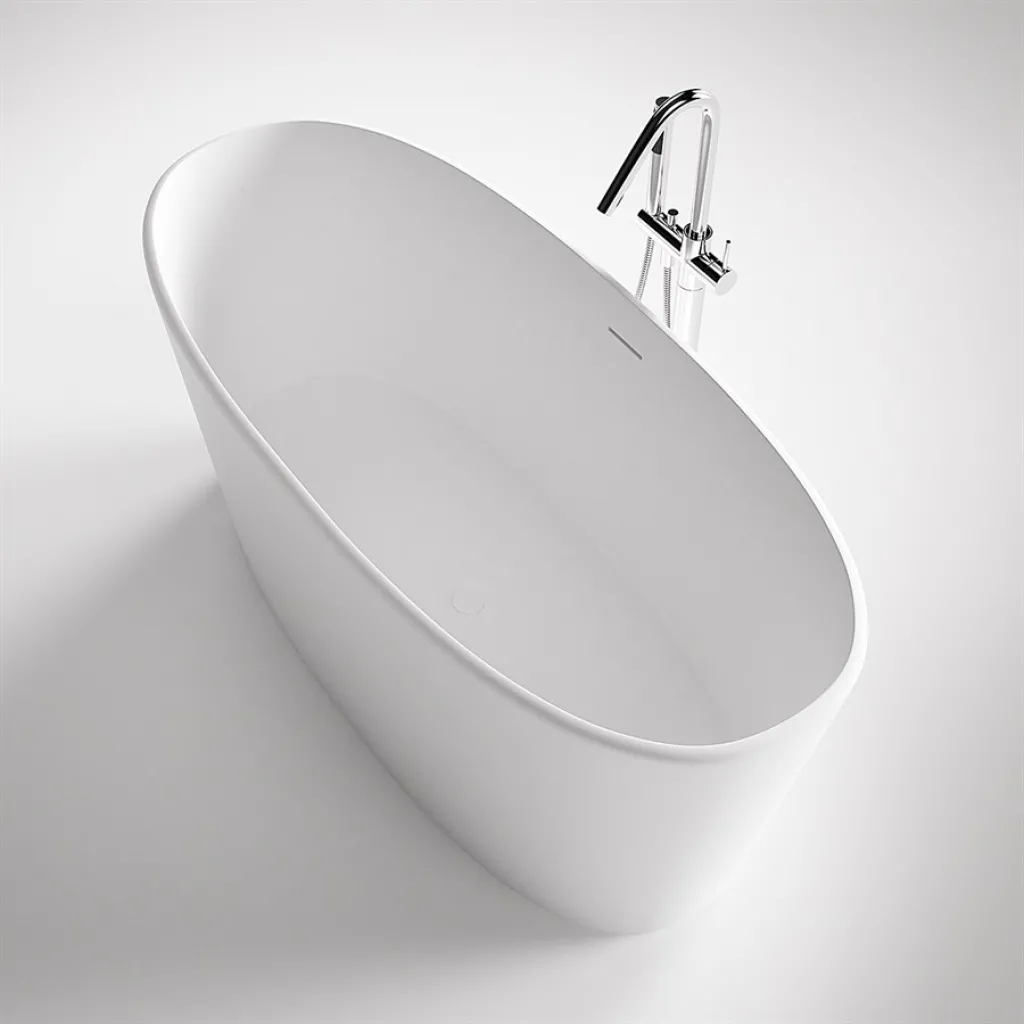 Casa 158 - Badekar 158 x 70, Solid Matt Hvit SolidTec®