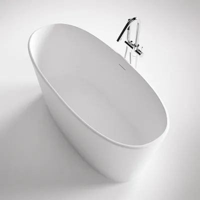 Casa 158 - Badekar 158 x 70, Solid Matt Hvit SolidTec®