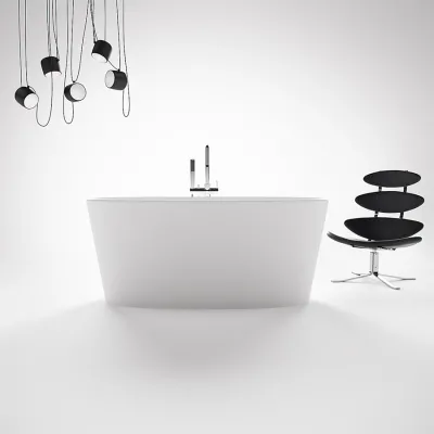 Casa 158 - Badekar 158 x 70, Solid Matt Hvit SolidTec®