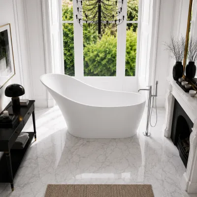 Epoque 169 - 169x75, Matt hvit SolidTec®
