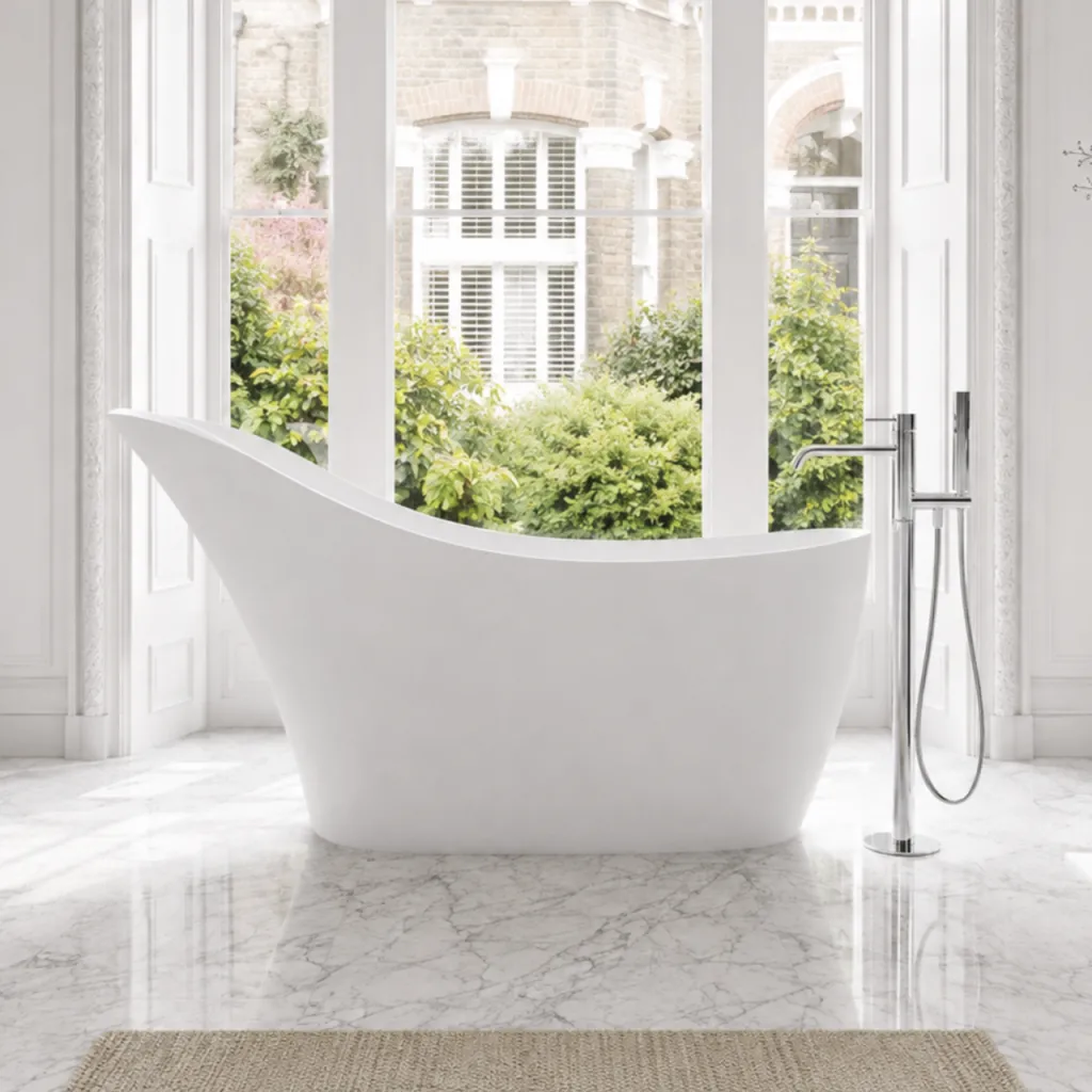 Epoque 169 - 169x75, Matt hvit SolidTec®