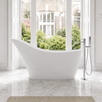 Epoque 169 - 169x75, Matt hvit SolidTec®