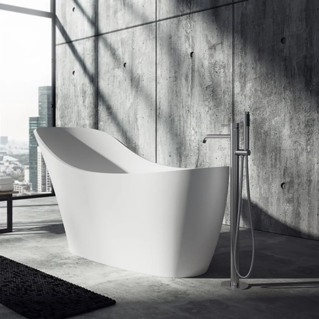 Epoque 169 - 169x75, Matt hvit SolidTec®
