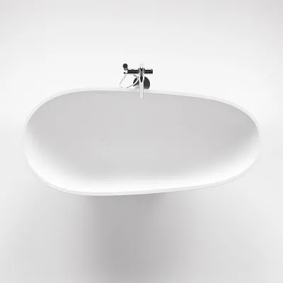 Boheme 182H - Badekar 182x82 x 59h, Massiv matt hvitt SolidTec®