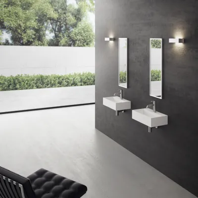Kubo 50 - 50x30 Massiv Matt Hvit SolidTec®