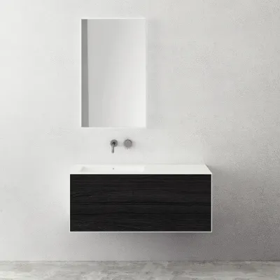 Copenhagen Chic 120L - Corian®, røkt svart eik