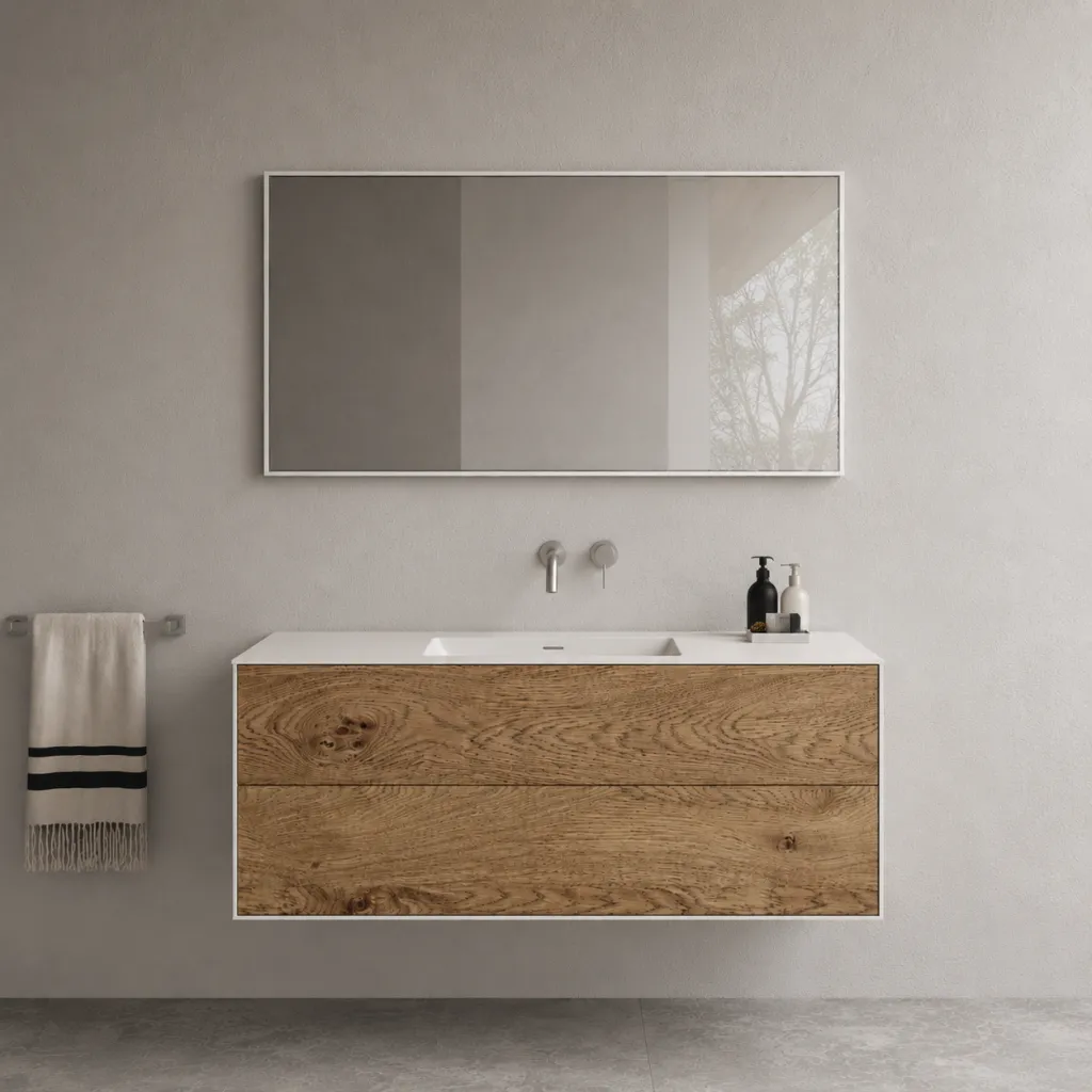 Copenhagen Chic 120 - Mathvid Corian® med rå vill eik