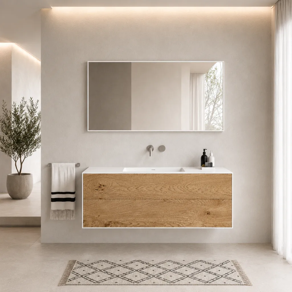 Copenhagen Chic 120 - Mathvid Corian® med rå vill eik