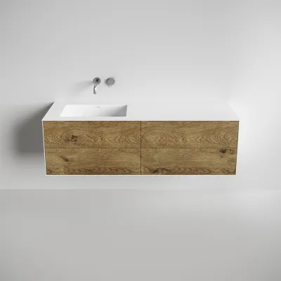 Copenhagen Chic 160L - Corian® Raw Wild Oak