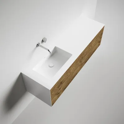 Copenhagen Chic 160L - Corian® Raw Wild Oak