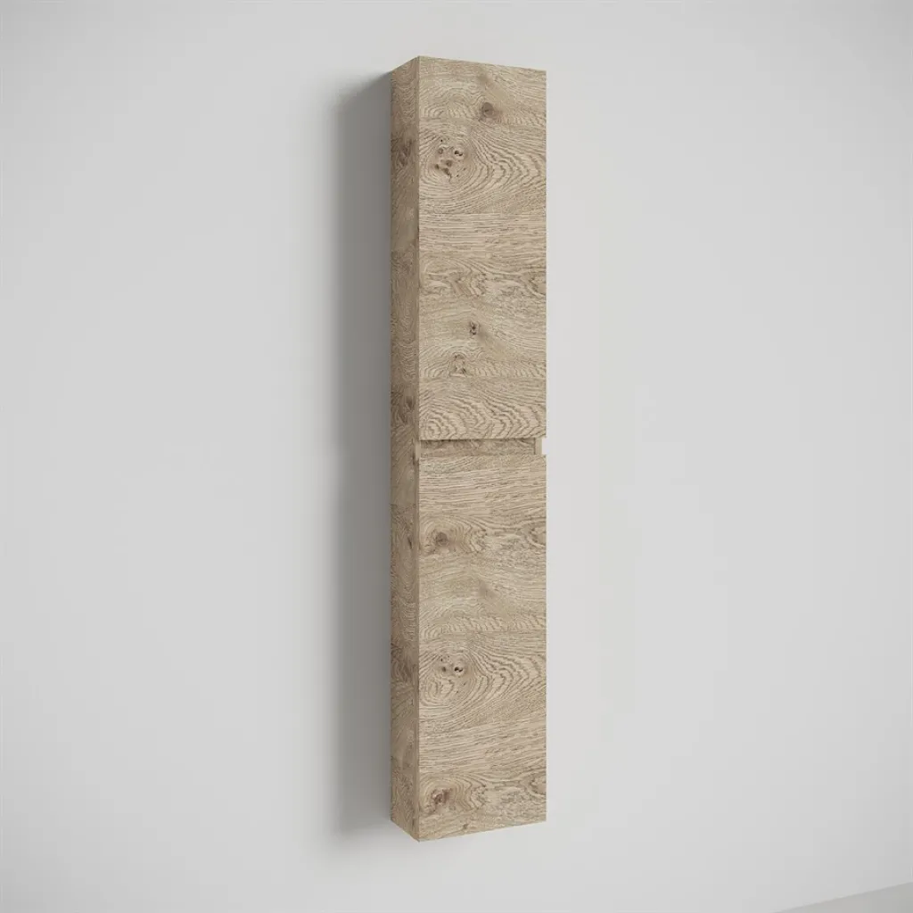 Copenhagen Front - 162x30x15 cm Høyskap, Raw Wild Oak