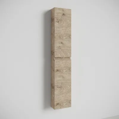 Copenhagen Front - 162x30x15 cm Høyskap, Raw Wild Oak