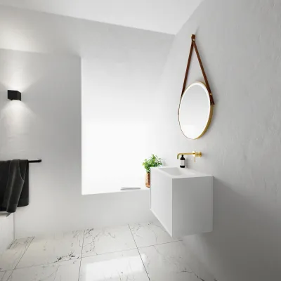 Compact Waterproof 60x40 - Vaskeskap, Mathvid SolidTec®