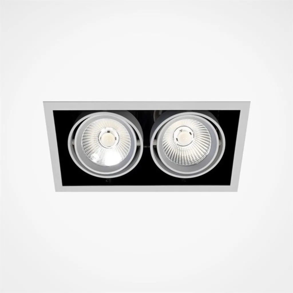 Exsite 2 LED - 245x130 mm, inkl. driver og lyskilde, hvit