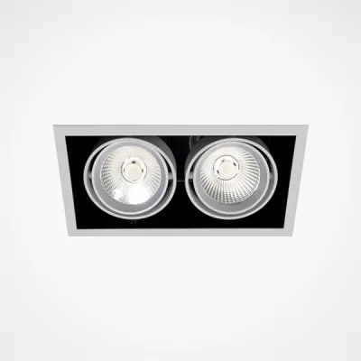 Exsite 2 LED - 245x130 mm, inkl. driver og lyskilde, hvit