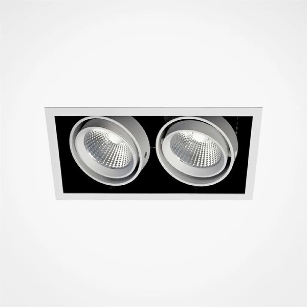 Exsite 2 LED - 245x130 mm, inkl. driver og lyskilde, hvit