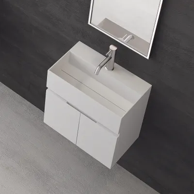 Compact 06 - Vaskemøbel 50x30 Matt Hvit SolidTec®