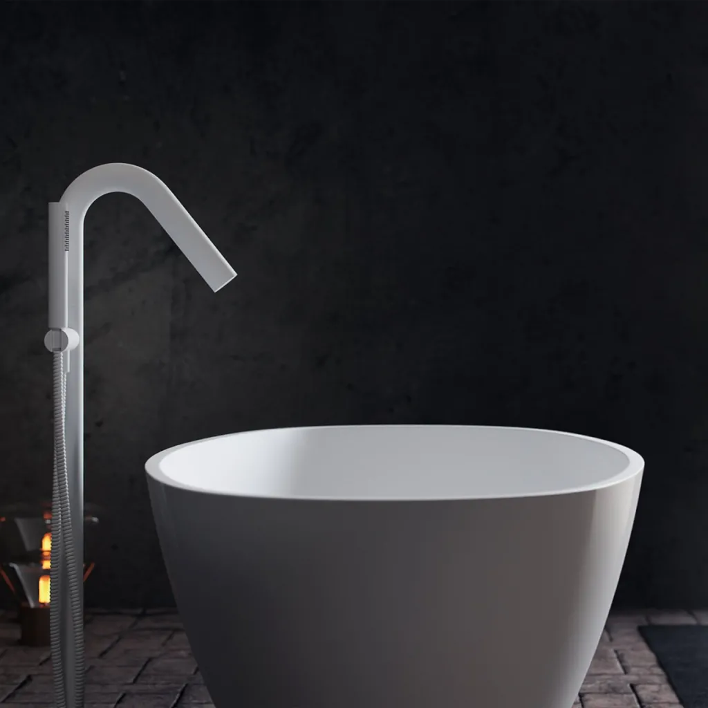 Pulcher® Mood 165 - Badekar 165x78, Matt Hvit SolidTec®