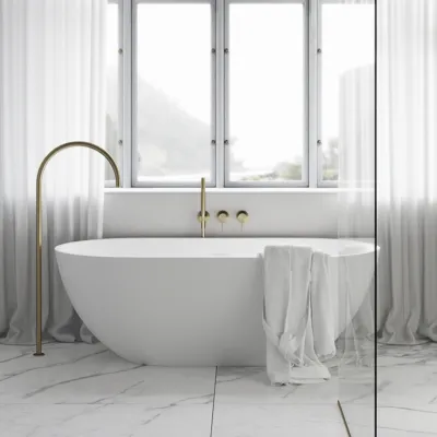 Pulcher® Mood 165 - Badekar 165x78, Matt Hvit SolidTec®