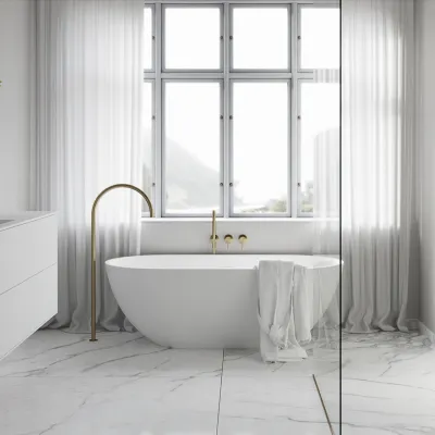 Pulcher® Mood 165 - Badekar 165x78, Matt Hvit SolidTec®