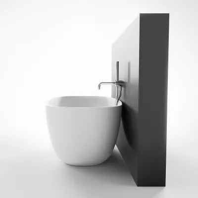 New Deep 170 - Badekar 170x72, Solid Matt White SolidTec®