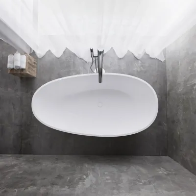 Boheme XL 150 - Badekar 150x76, Solid Matt White SolidTec®