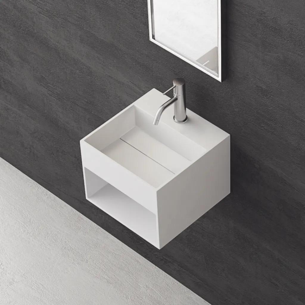Boxo 33 - 33x33 Servant med oppbevaring, Mathvid SolidTec®