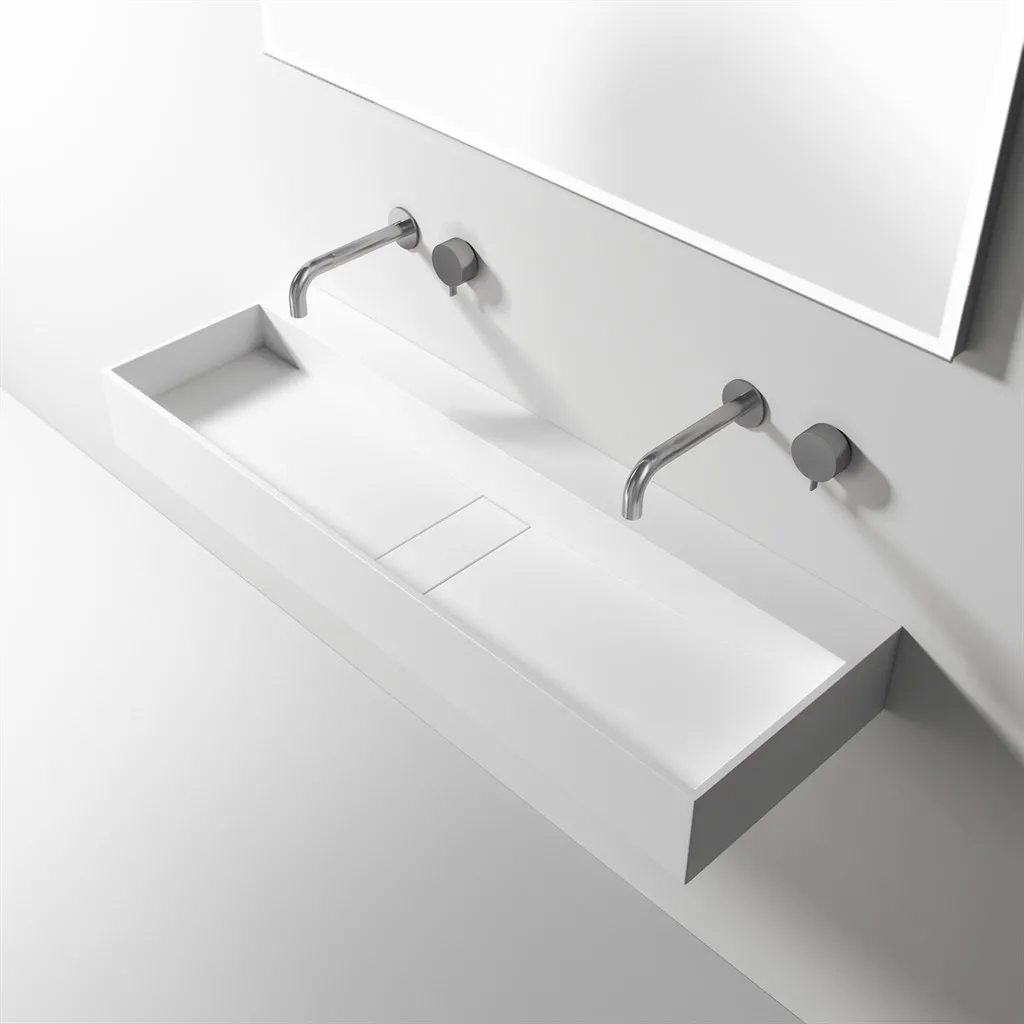 Contract 120 - 120x40 cm Servant, Matt Hvit SolidTec®