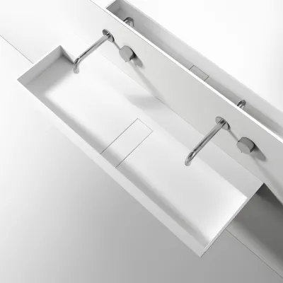 Contract 120 - 120x40 cm Servant, Matt Hvit SolidTec®