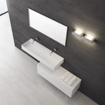 Contract 120 - 120x40 cm Servant, Matt Hvit SolidTec®