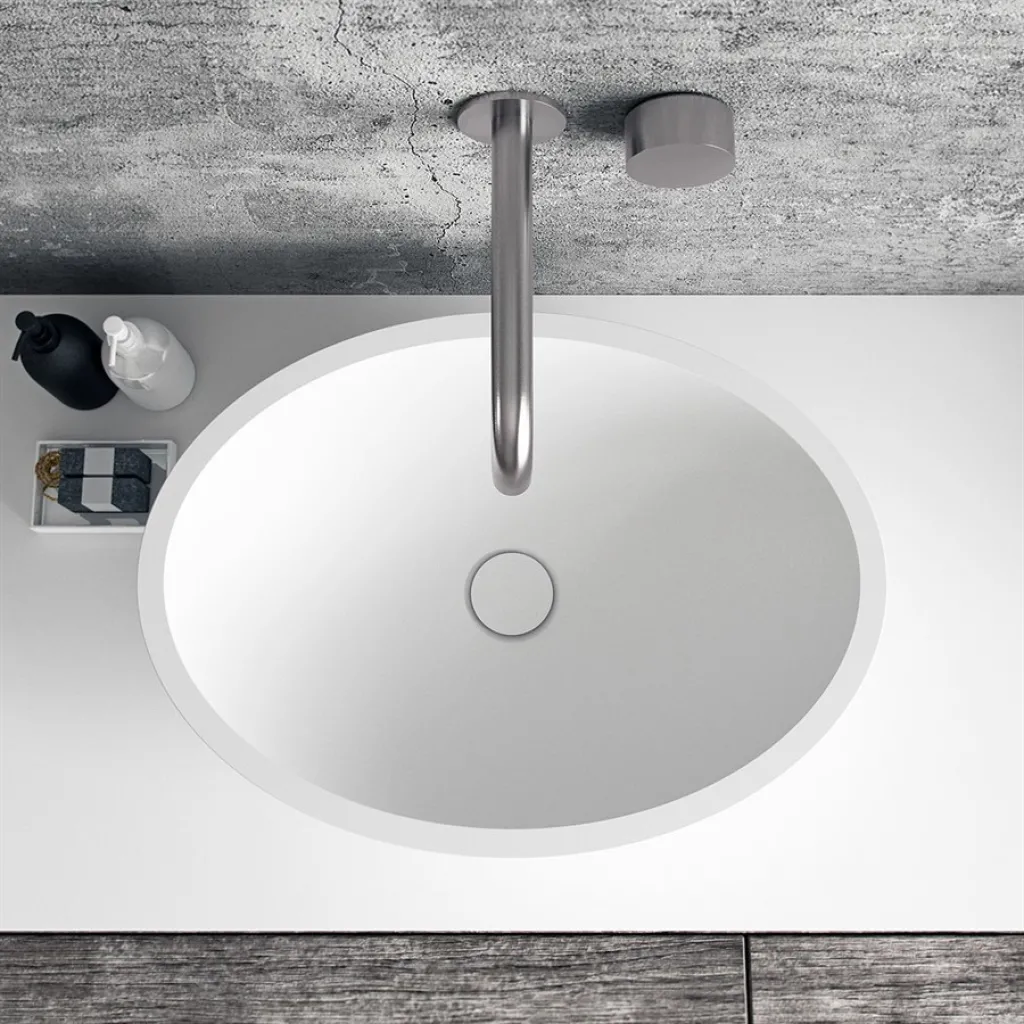 Spoon 52 - 52x38 Servant, Matt hvit SolidTec®