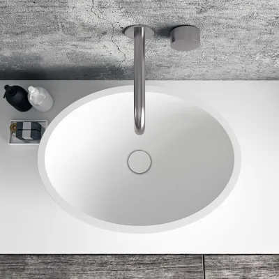 Spoon 52 - 52x38 Servant, Matt hvit SolidTec®