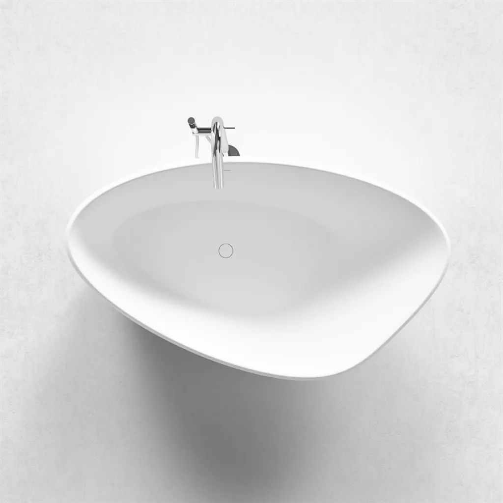 Spazio 192 - Badekar 192x110, Solid Matt White SolidTec®