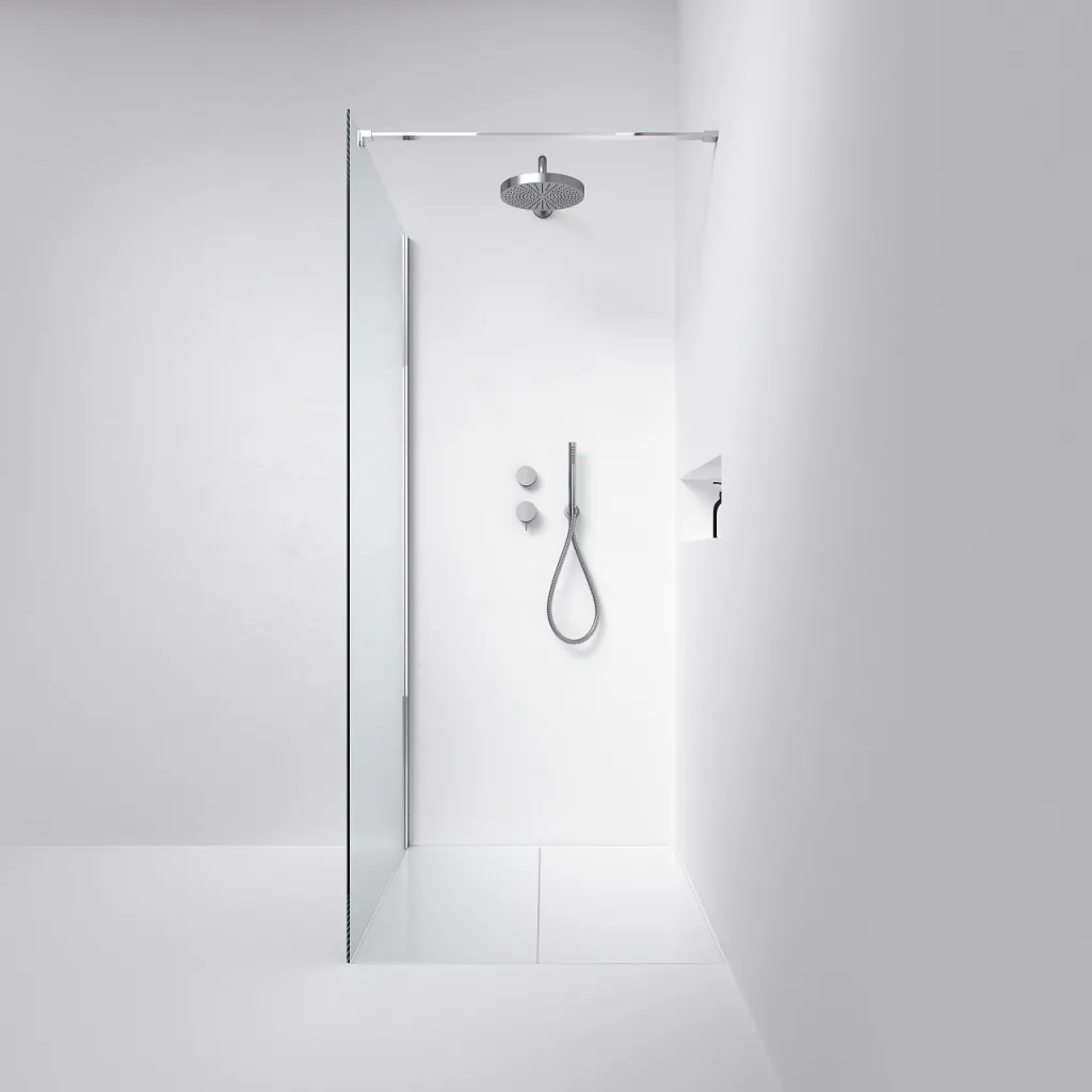 Minimalism M100W - Dusjvegg 8 mm, 97,5 x 200h, Easy Clean