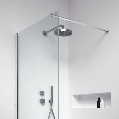 Minimalism M100W - Dusjvegg 8 mm, 97,5 x 200h, Easy Clean