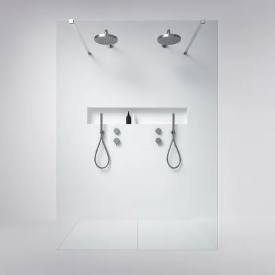 Minimalism M140DA - Dusjvegg 8mm, 140x200h, Easy Clean